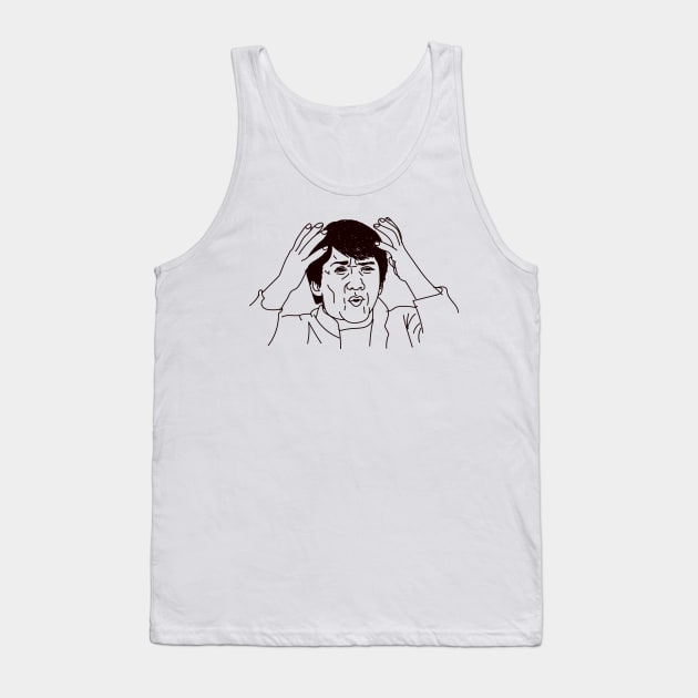 Jackie Chan Confused Meme Tank Top by Meme Gifts